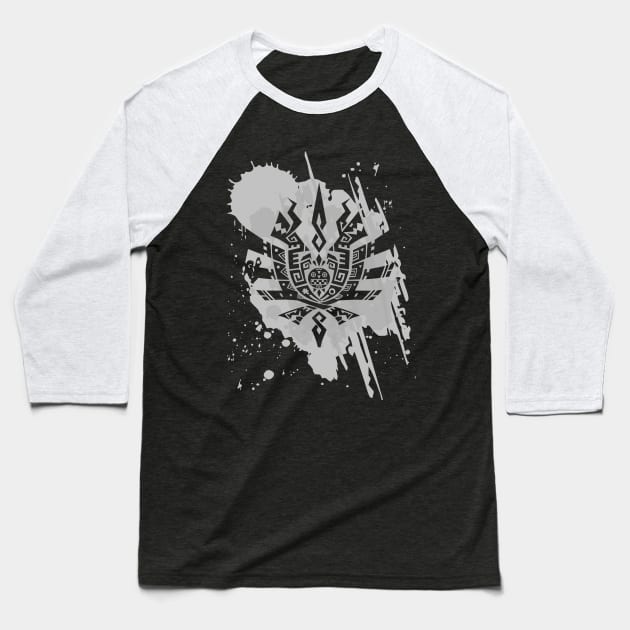 MH4U - WHITE Baseball T-Shirt by MinosArt